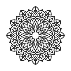 Hand drawn mandala. decoration in ethnic oriental  doodle ornament.
