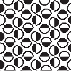 Abstract Modern simple geometric vector seamless pattern on white background. Light abstract wallpaper background with trendy effect repeat pattern