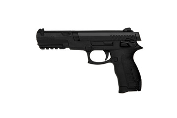 Air gun. Modern pneumatic weapon for air soft, sports and entertainment. A dummy, a copy of a real...