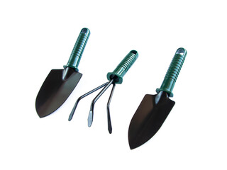 Garden Tool Collection three pieces, Hand Trowel, Hand Transplanter, Hand Cultivator. garden tool set for a wide range of gardening and landscaping projects, including digging, weeding, transplanting