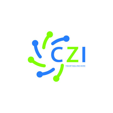 CZI logo design initial creative letter on white background.
CZI vector logo simple, elegant and luxurious,technology logo shape.CZI unique letter logo design. 

