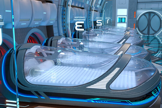 close up on life pod hangar