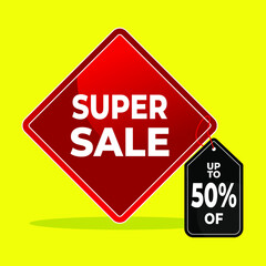 sales banner template design, big sale banner illustration vector