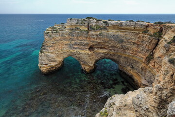 The M Rock or The Cathedral-Praia da Marinha Beach. Lagoa-Portugal-193
