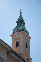 Fototapeta na wymiar Hungary ,Serbian Church of St. Nicholas in Szeged ,2021