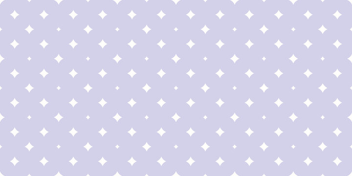 Simple vector seamless pattern with small diamond shapes, stars, rhombuses. Subtle abstract lilac colored geometric texture. Elegant minimal repeat background. Repeat design for print, wallpaper, wrap