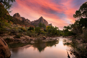 Sunset on the Watchman