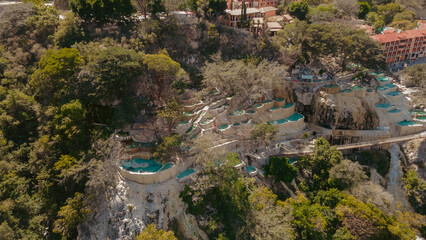 Tolantongo Hot Springs and Baths. Aerial View