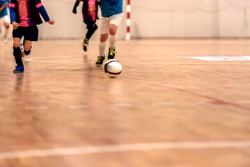 Fototapeta premium two players start the race for the ball