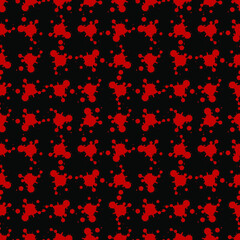 Seamless paint splash pattern for backgrounds, decorations, fabric motifs, textures, wallpapers