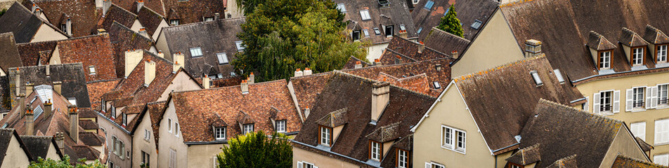 Fototapeta na wymiar Chartres rooftops