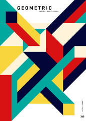 Abstract geometric shape abstract background modern art style