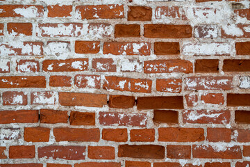 Old brick wall red brick background