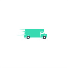 The logo design is speed box truck 