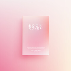 Beautiful pastel color book cover design, brochure background.