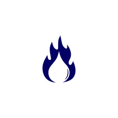 the logo design is combination flame and water