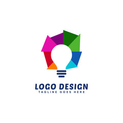Creative Colorful Logo Lights Vector