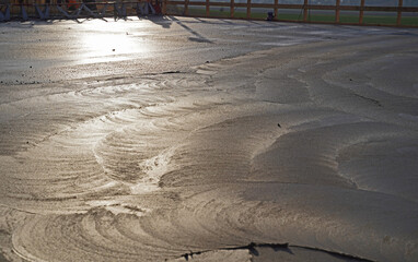 Concrete work on the Benkendorfer Bachtal bridge in Saxony-Anhalt, Germany
