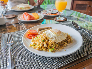 Brunched at a calm cafe in Bali.