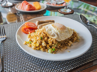 Brunched at a calm cafe in Bali.