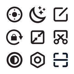 Collection of mobile logo. Cellphone icons