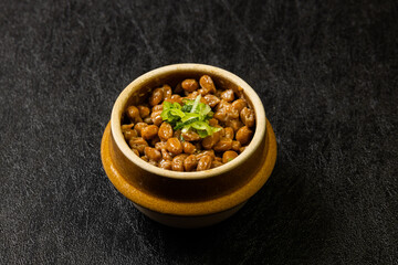 藁入り納豆　Natto Japanese foods
