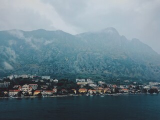 panorama of the city of kotor country