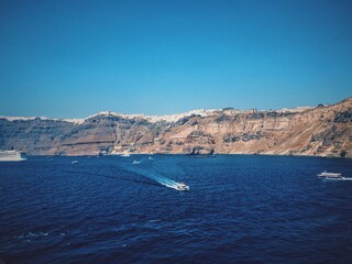 yacht in the sea