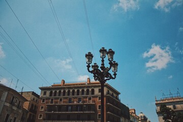 city lamp and sky