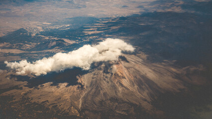 volcano from above