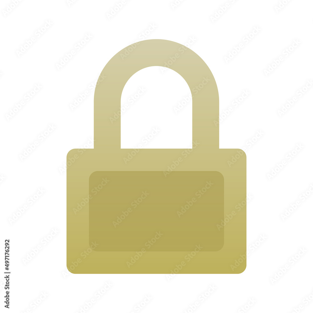 Poster lock logo element design template icon