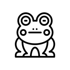 frog line style icon. vector illustration for graphic design, website, app