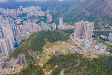 Residential buildings in Hong Kong