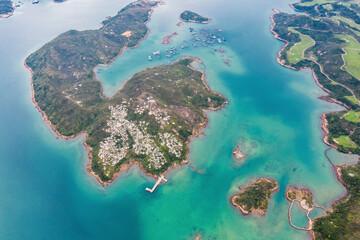 Aerial view of Sai Kung, Hong Kong