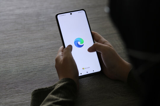 April 06, 2022, Yogyakarta, Indonesia: Microsoft Edge is a cross-platform web browser created and developed by Microsoft.