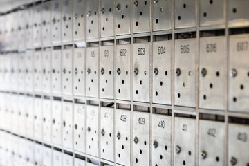 Metal Mailbox in public housing estate