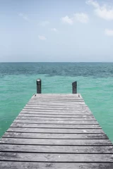 Fotobehang pier on the sea © Ashleigh McCord