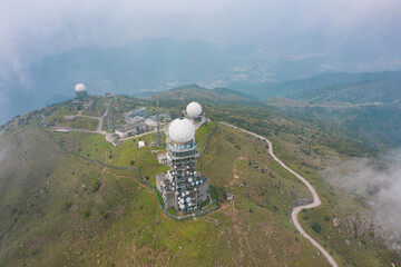 observatory station in Tai Mo Shan, Highest peak in Hong Kong