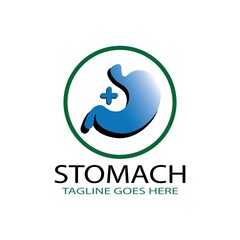 stomach care logo concept icon designs vector