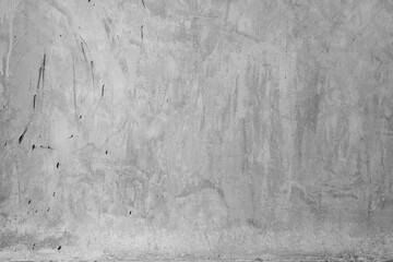 Fototapeta premium Old wall texture cement dirty gray with black background abstract grey and silver color design are light with white background.