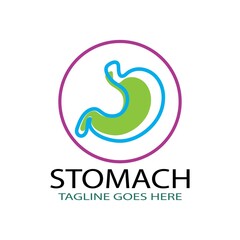 Fototapeta premium stomach care logo concept icon designs vector