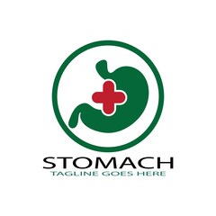 stomach care logo concept icon designs vector