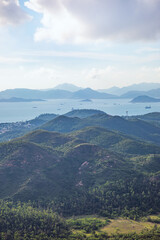 Hiking area in Lamma Island, Hong Kong. Seaview along the path, outdoor