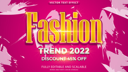 Obraz premium fashion text effect editable eps file