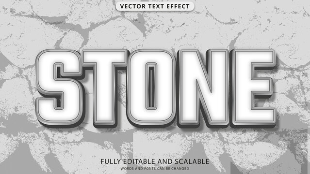 stone text effect editable eps file
