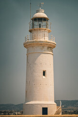 Lighthouse in the Archeological Park in Paphos, Cyprus