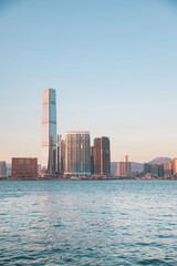 Fototapeta premium Tallest skyscraper in Kowloon area, Hong Kong