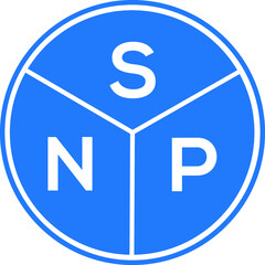 SNP letter logo design on black background. SNP  creative initials letter logo concept. SNP letter design.