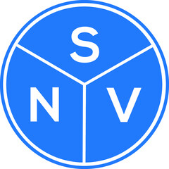 SNV letter logo design on black background. SNV  creative initials letter logo concept. SNV letter design.