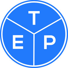 TEP letter logo design on black background. TEP creative  initials letter logo concept. TEP letter design.